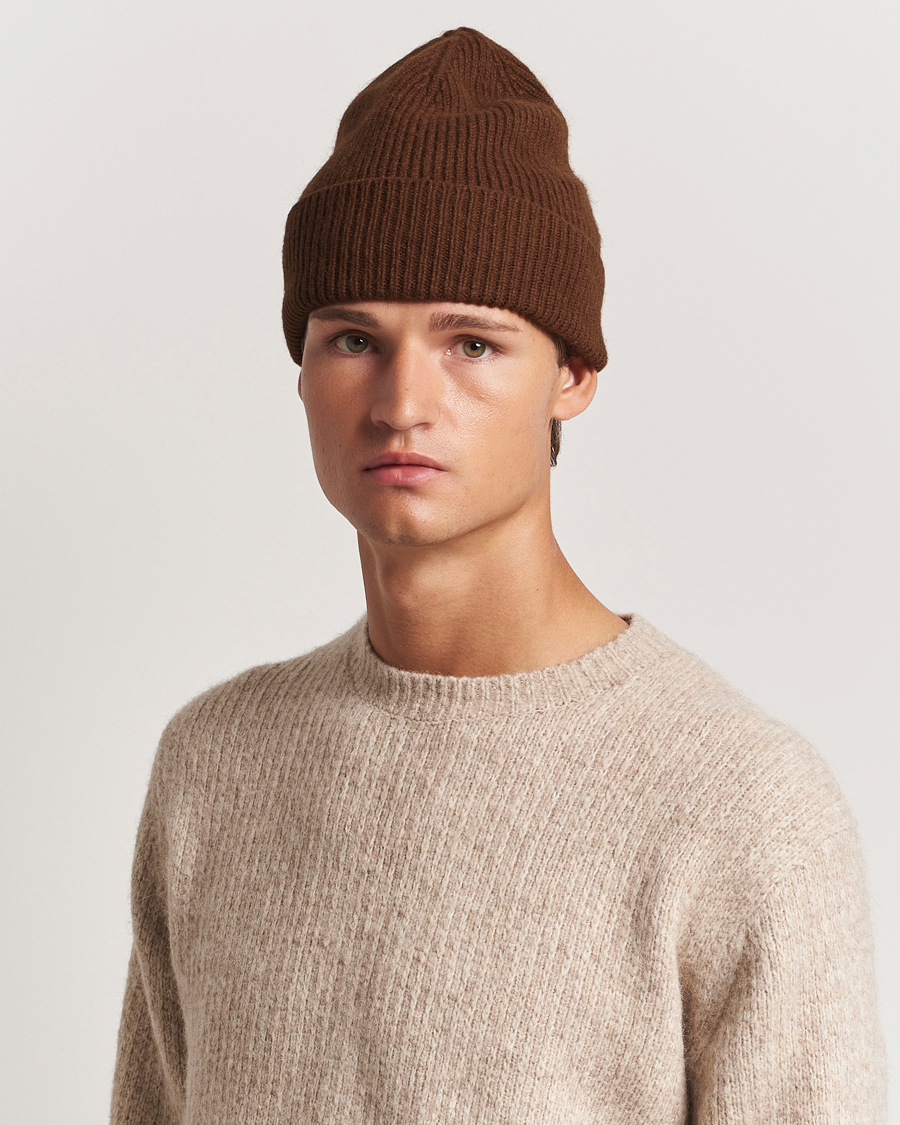 Herre |  | Le Bonnet | Lambswool/Caregora Beanie Walnut