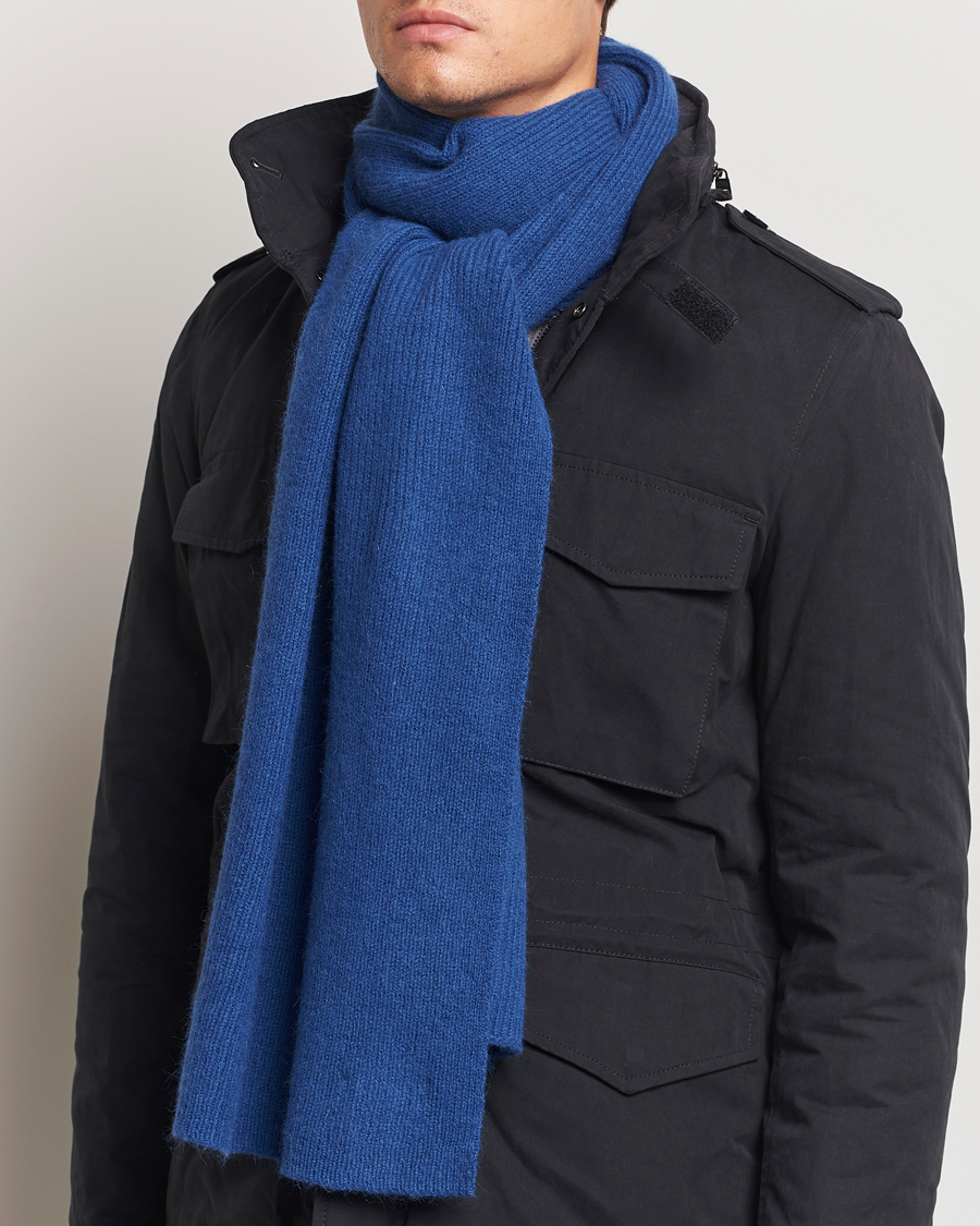 Herre |  | Le Bonnet | Lambswool/Caregora Scarf Marin