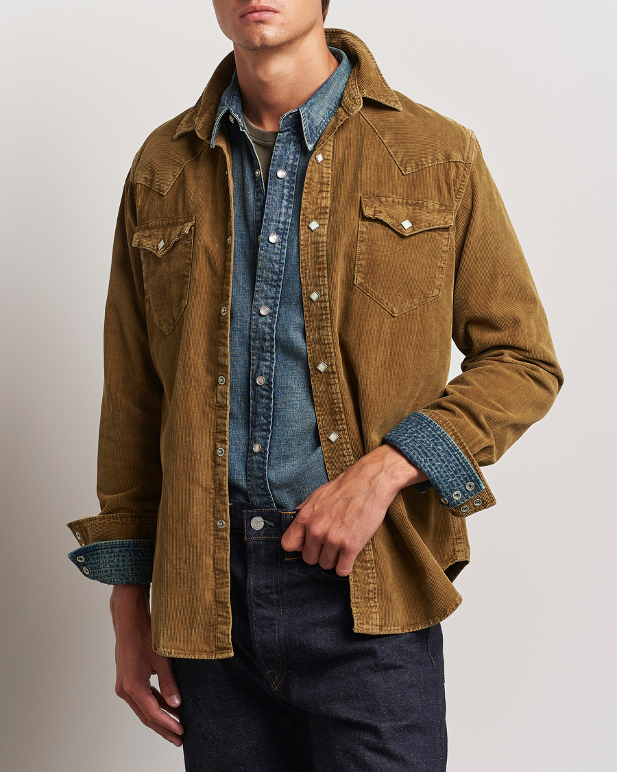 Herre |  | RRL | Buffalo Western Shirt Faded Tan