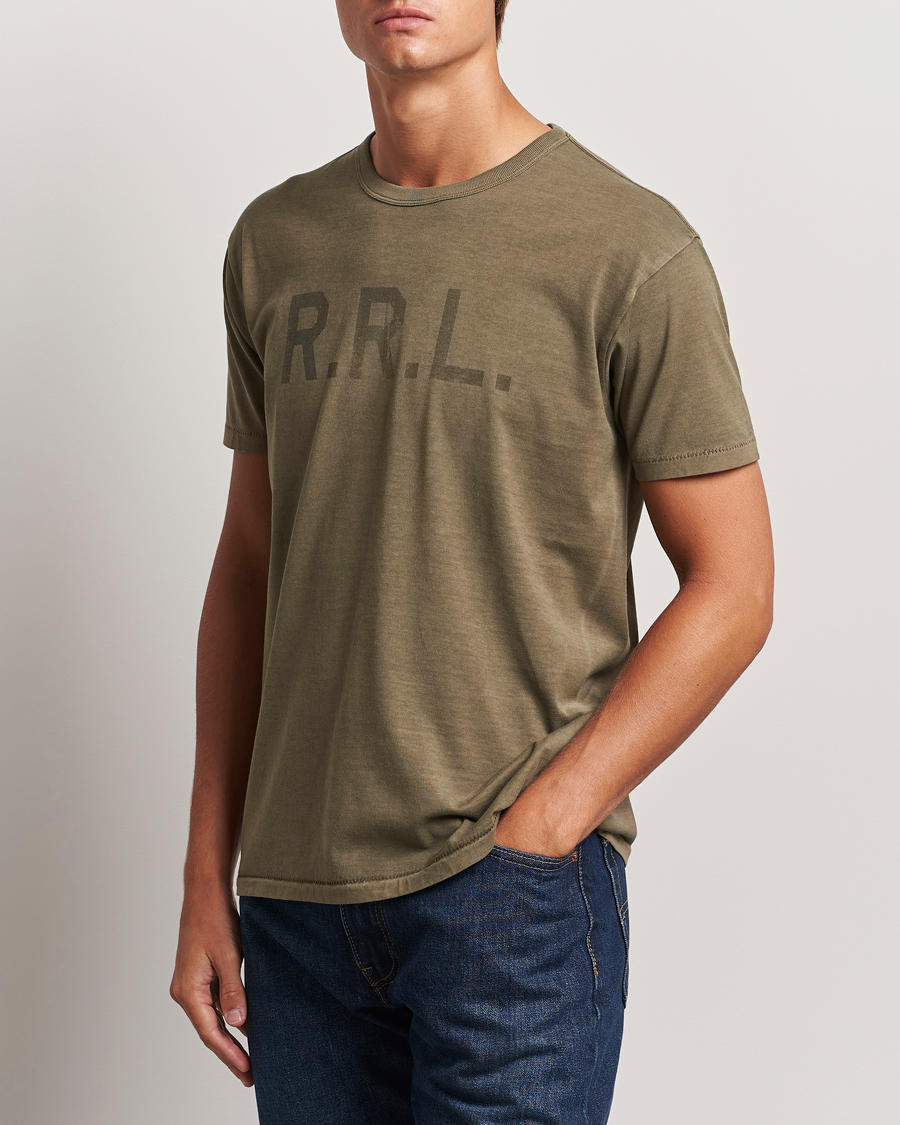 Herre |  | RRL | Graphic Short Sleeve T-Shirt Olive