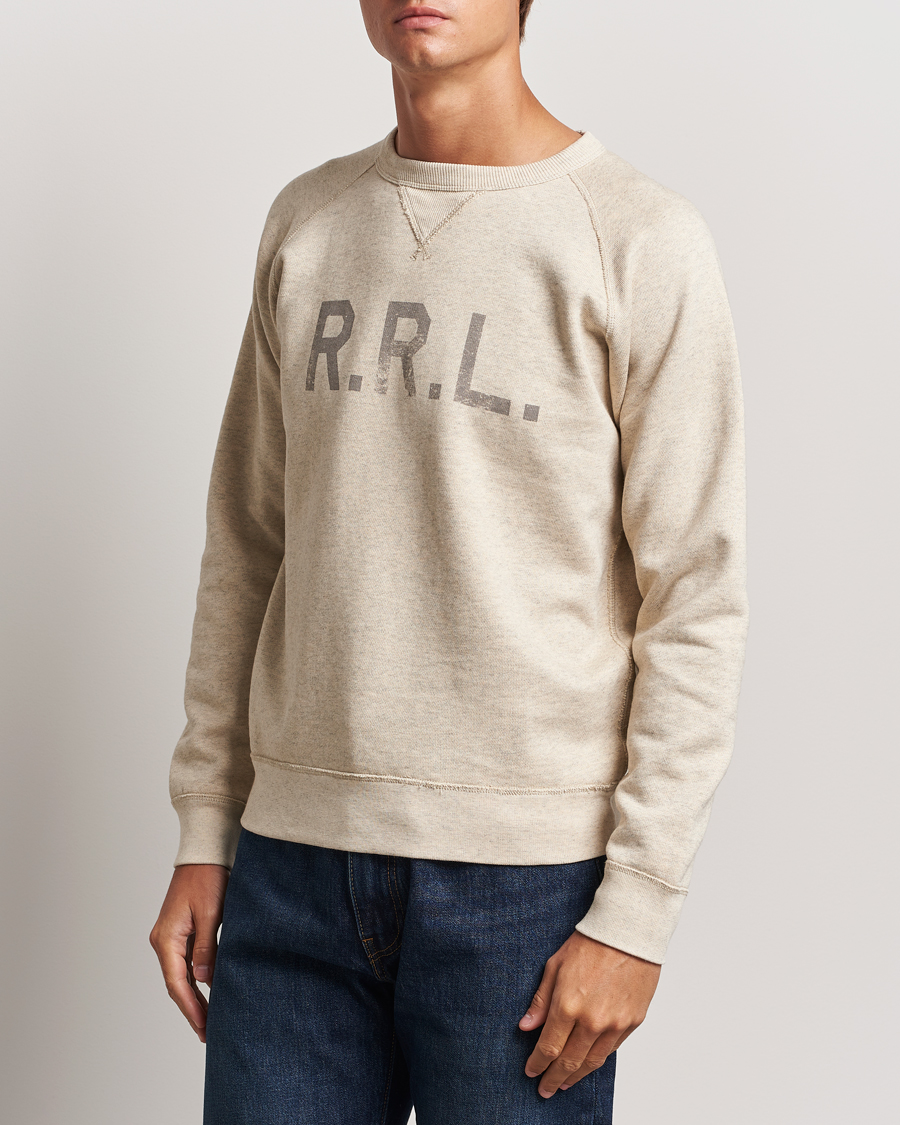 Herre |  | RRL | Raglan Sleeve Sweatshirt Oatmeal Heather