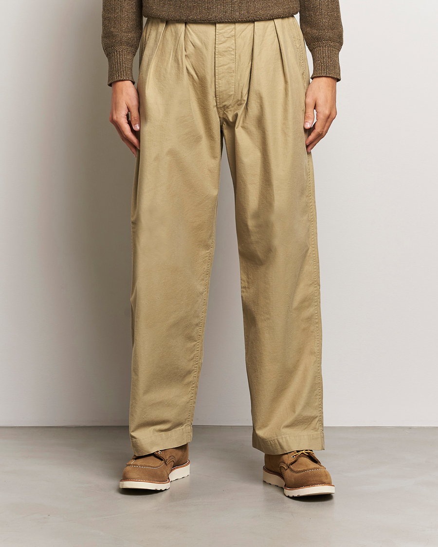 Herre |  | RRL | Hawkes Pleated Chinos Khaki