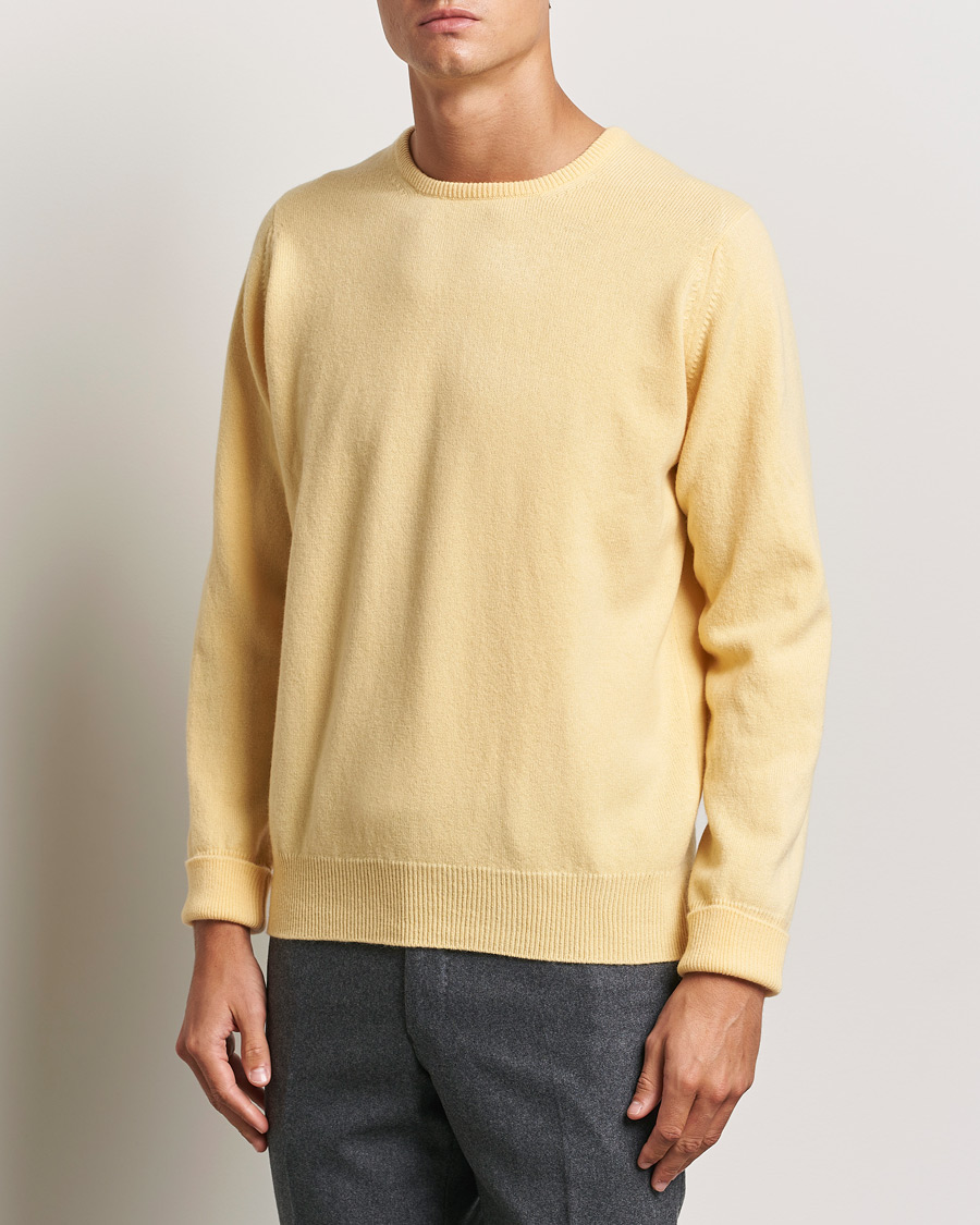 Herre | Nye varemærker | William Lockie | Rob Lambswool Crewneck Solar