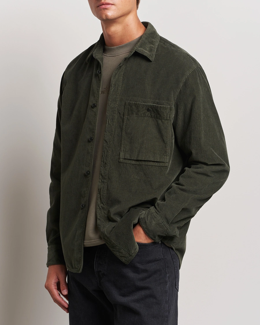 Herre | Shirt Jackets | Stone Island | Cotton Cord Overshirt Musk