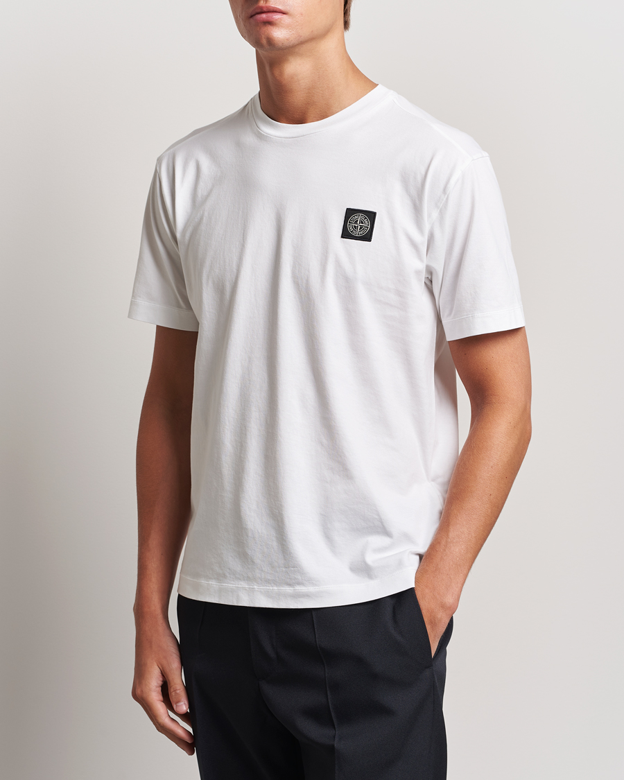 Herre |  | Stone Island | Garment Dyed Jersey T-Shirt White