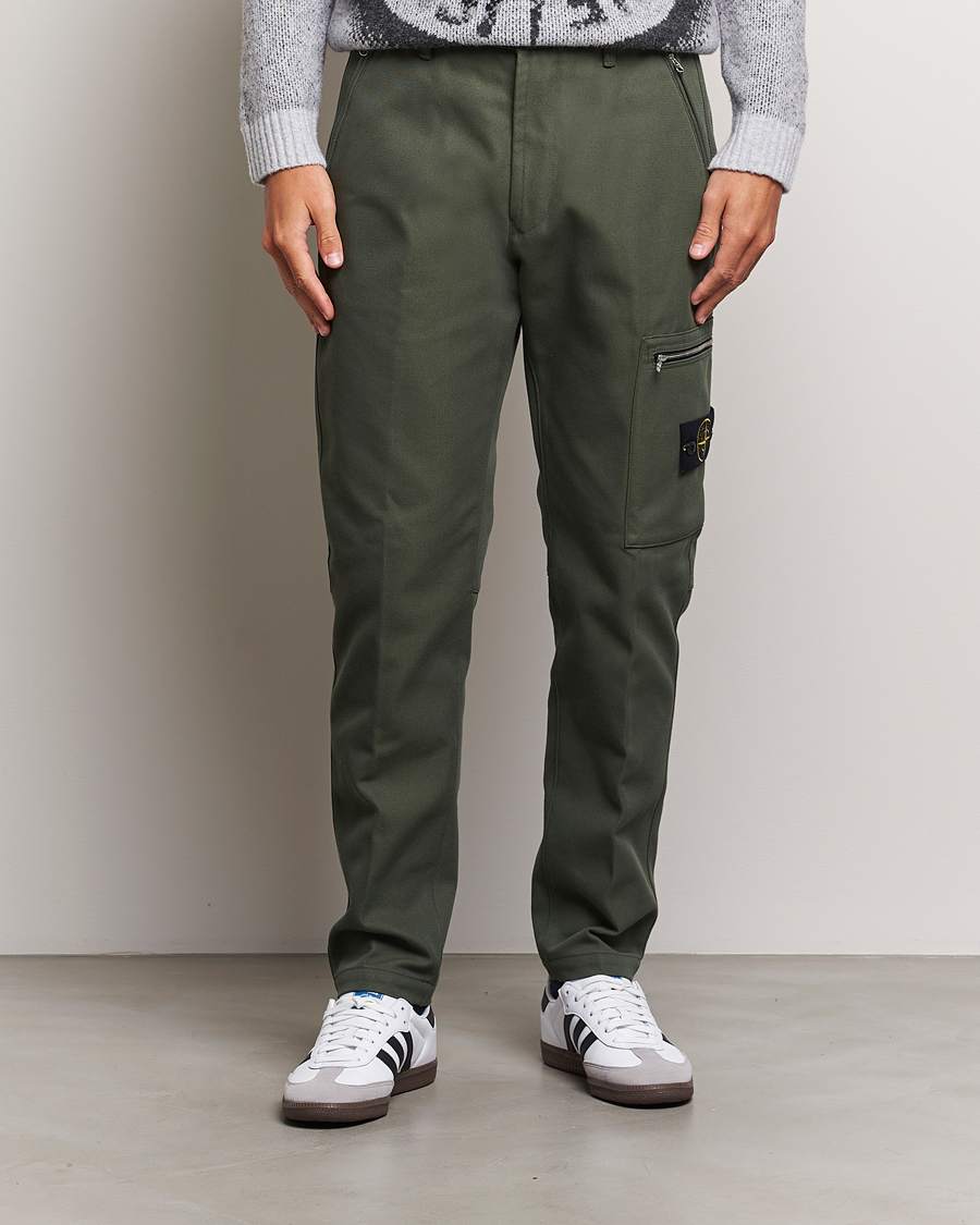 Herre | Bukser | Stone Island | Cotton Nylon Trousers Musk