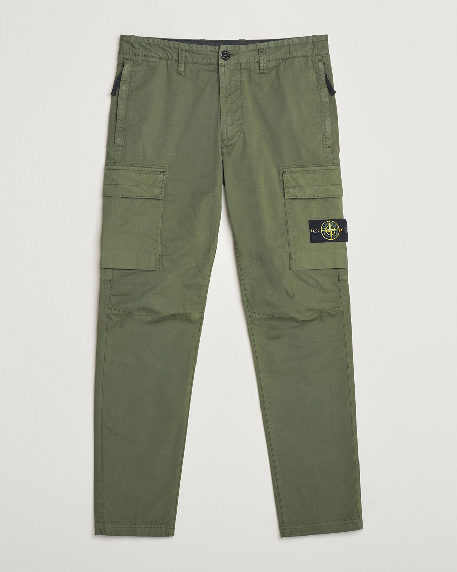Herre | Bukser | Stone Island | Stretch Cotton Gabardine Trousers Musk