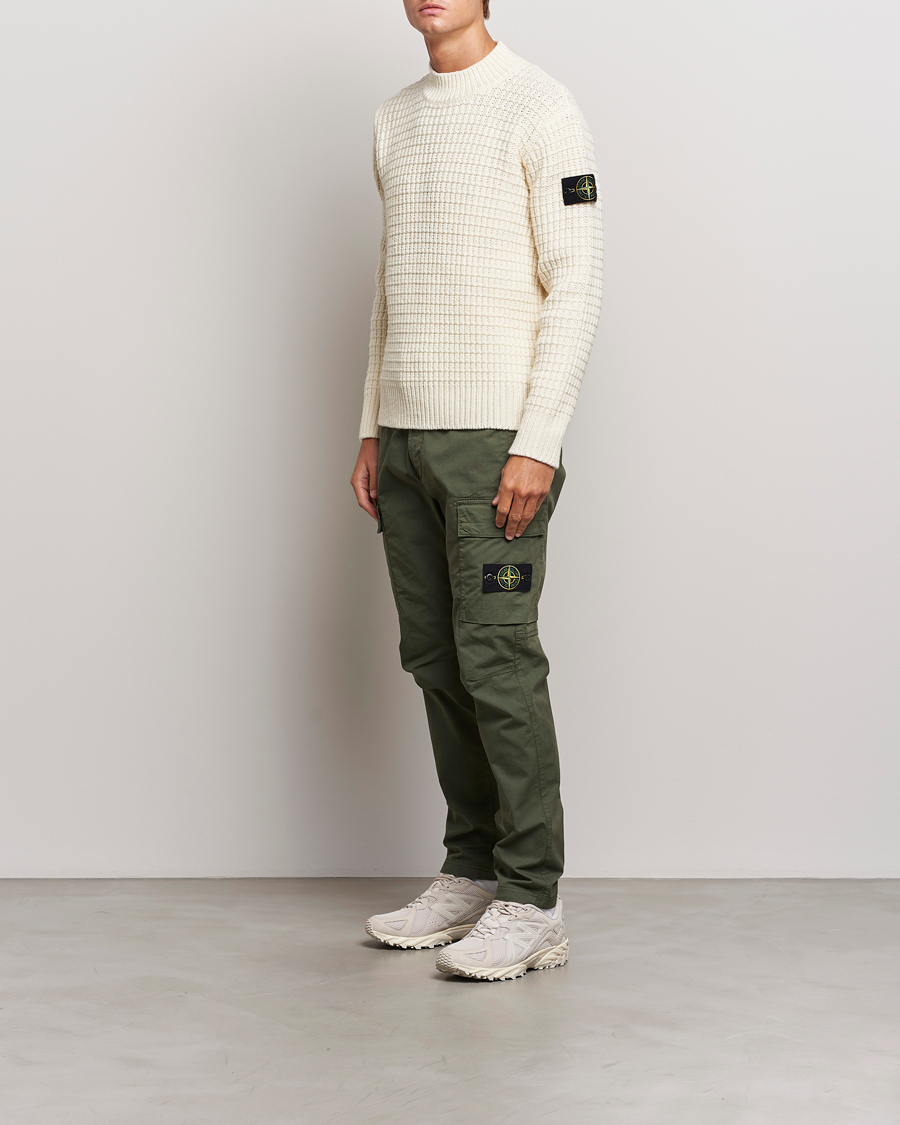 Herre | Bukser | Stone Island | Stretch Cotton Gabardine Trousers Musk