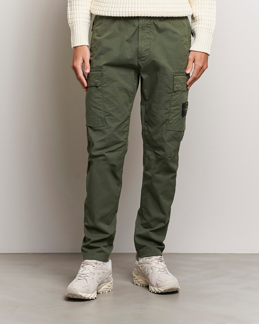 Herre |  | Stone Island | Stretch Cotton Gabardine Trousers Musk