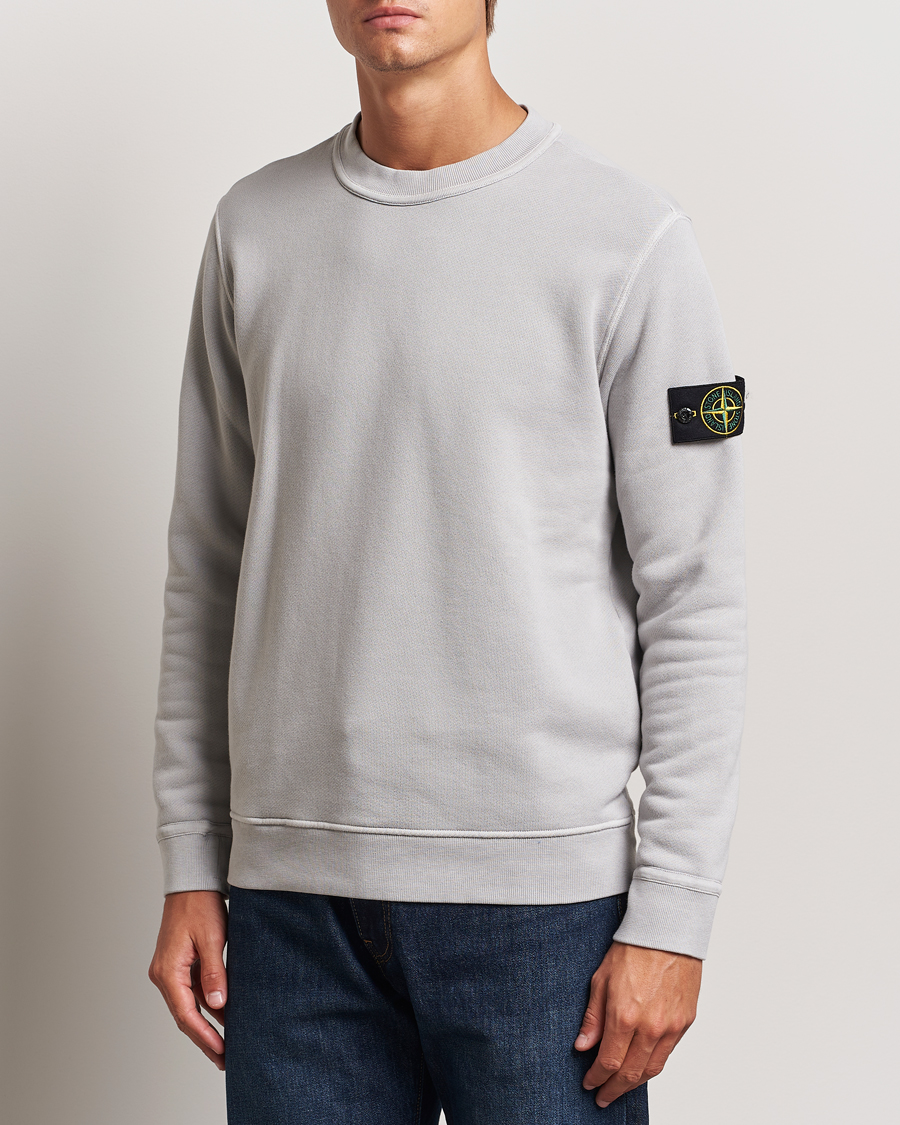 Herre |  | Stone Island | Old Dyed Cotton Sweatshirt Grey