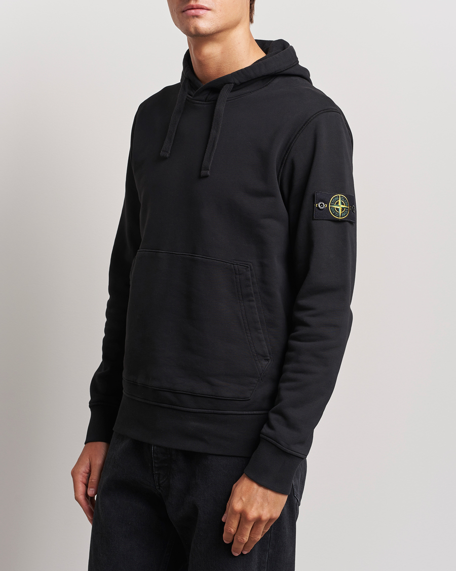 Herre | Trøjer | Stone Island | Garment Dyed Fleece Hood Black