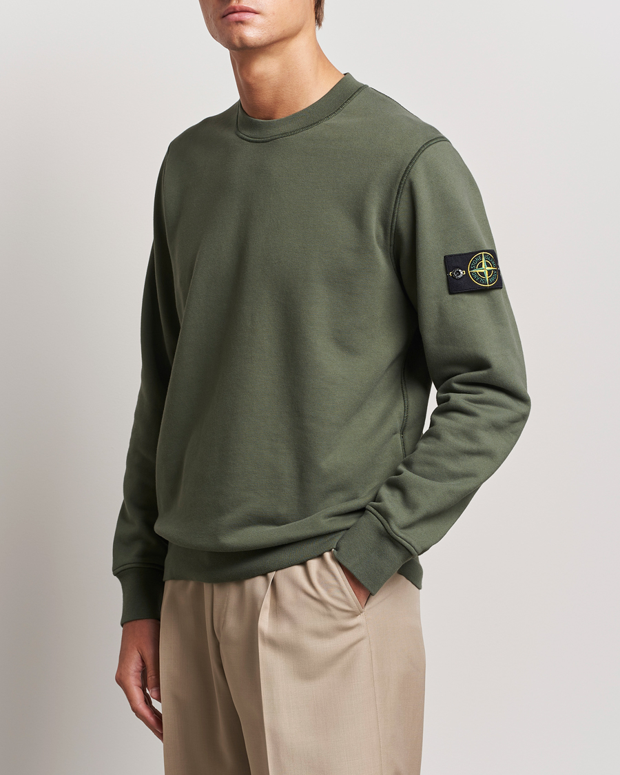 Herre |  | Stone Island | Garment Dyed Fleece Sweatshirt Musk