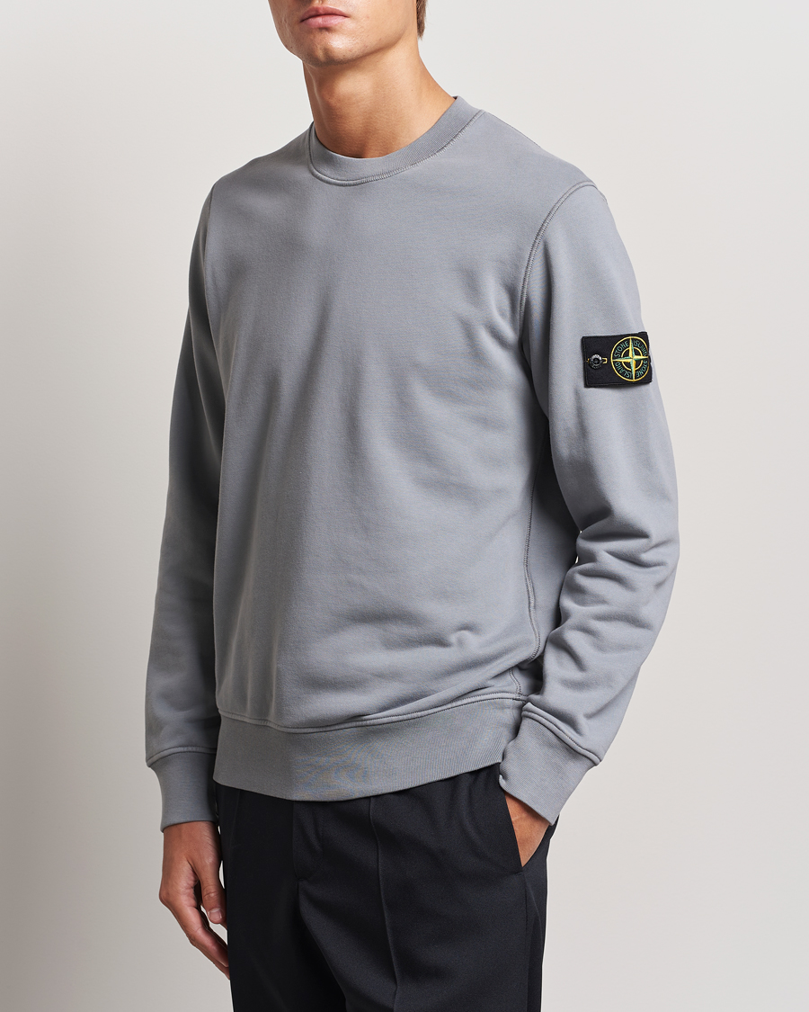 Herre |  | Stone Island | Garment Dyed Fleece Sweatshirt Grey Green