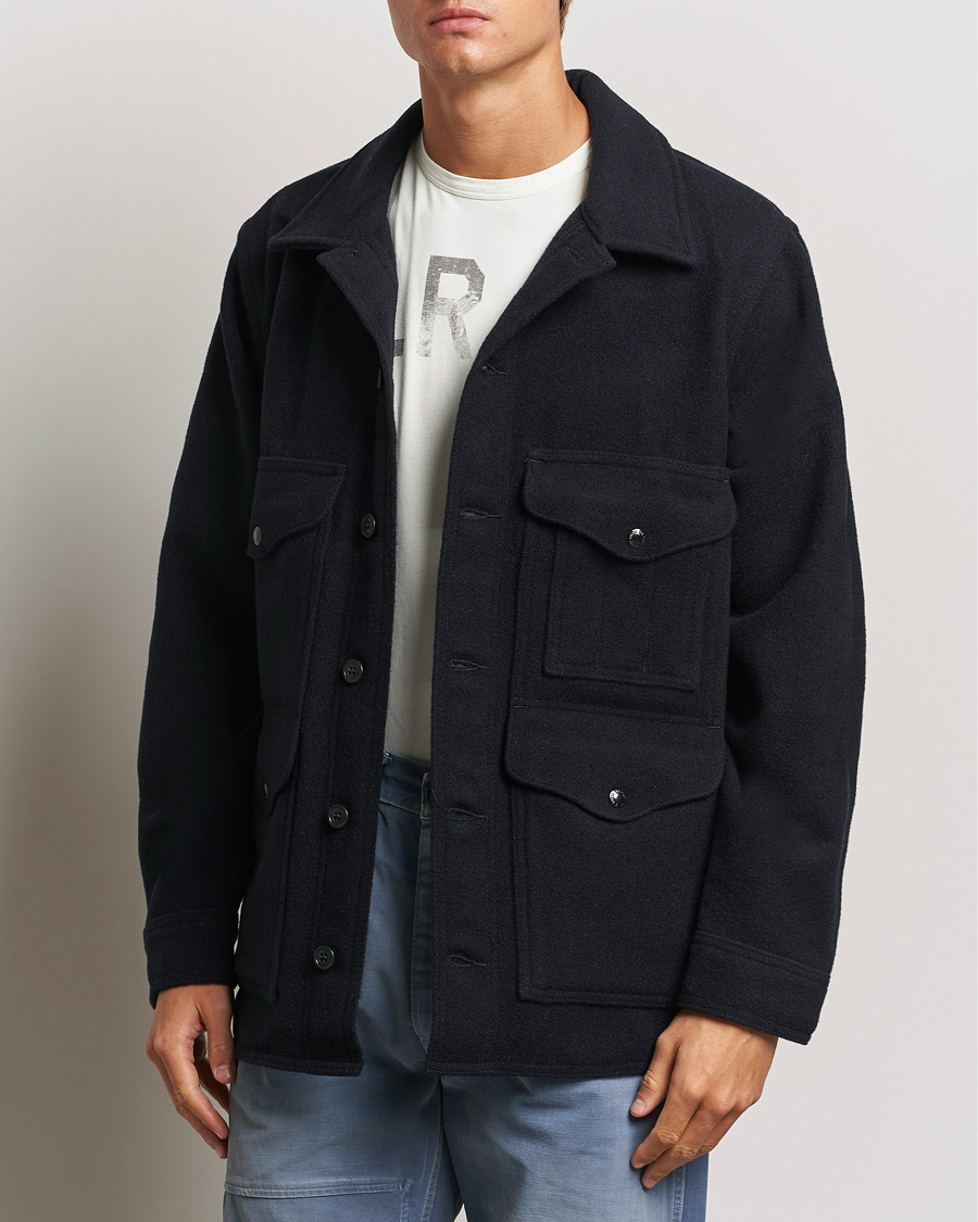 Herre | Efterårsjakker | Filson | Mackinaw Wool Cruiser Dark Navy