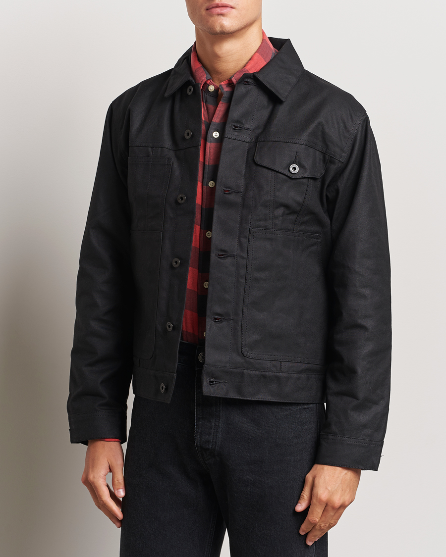 Herre | Efterårsjakker | Filson | Short Lined Tin Cloth Cruiser Black