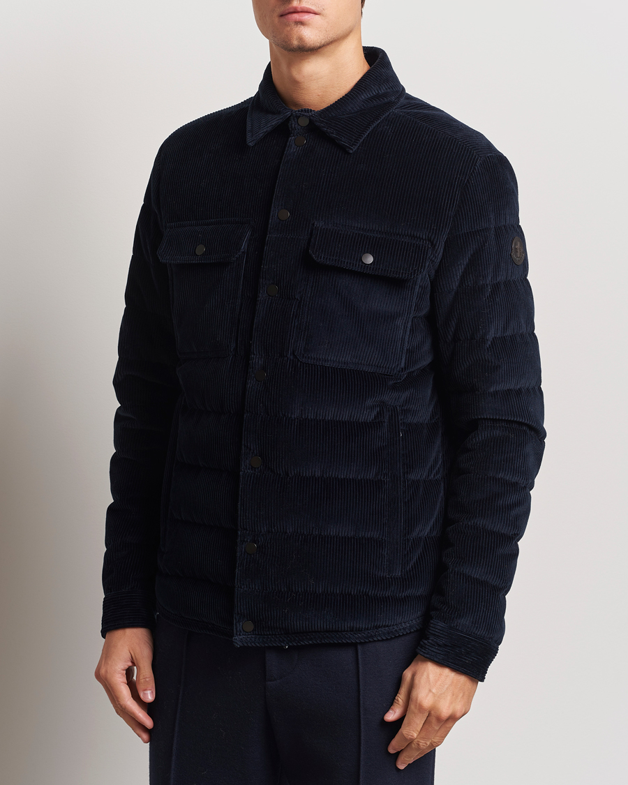 Herre |  | Moncler | Gasserhof Down Shirt Jacket Navy