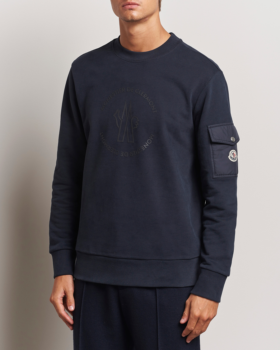 Herre |  | Moncler | Pocket Sleeve Sweatshirt Navy