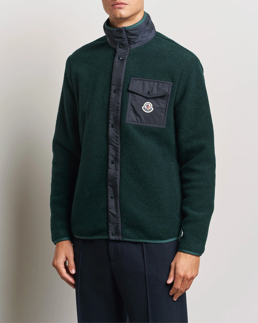 Herre |  | Moncler | Full Zip Pocket Cardigan Navy