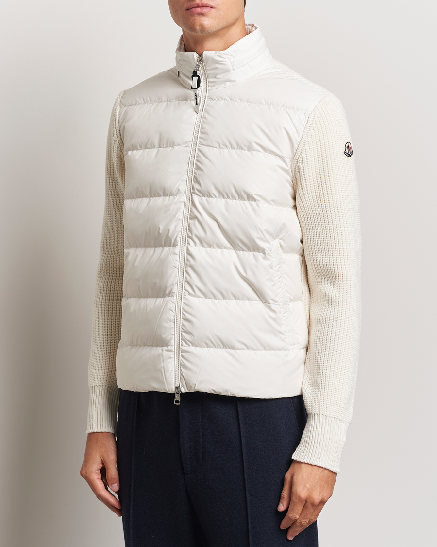 Herre |  | Moncler | Padded Zip Cardigan Off White