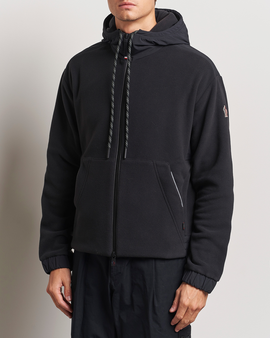 Herre |  | Moncler Grenoble | Fleece Full Zip Cardigan Black