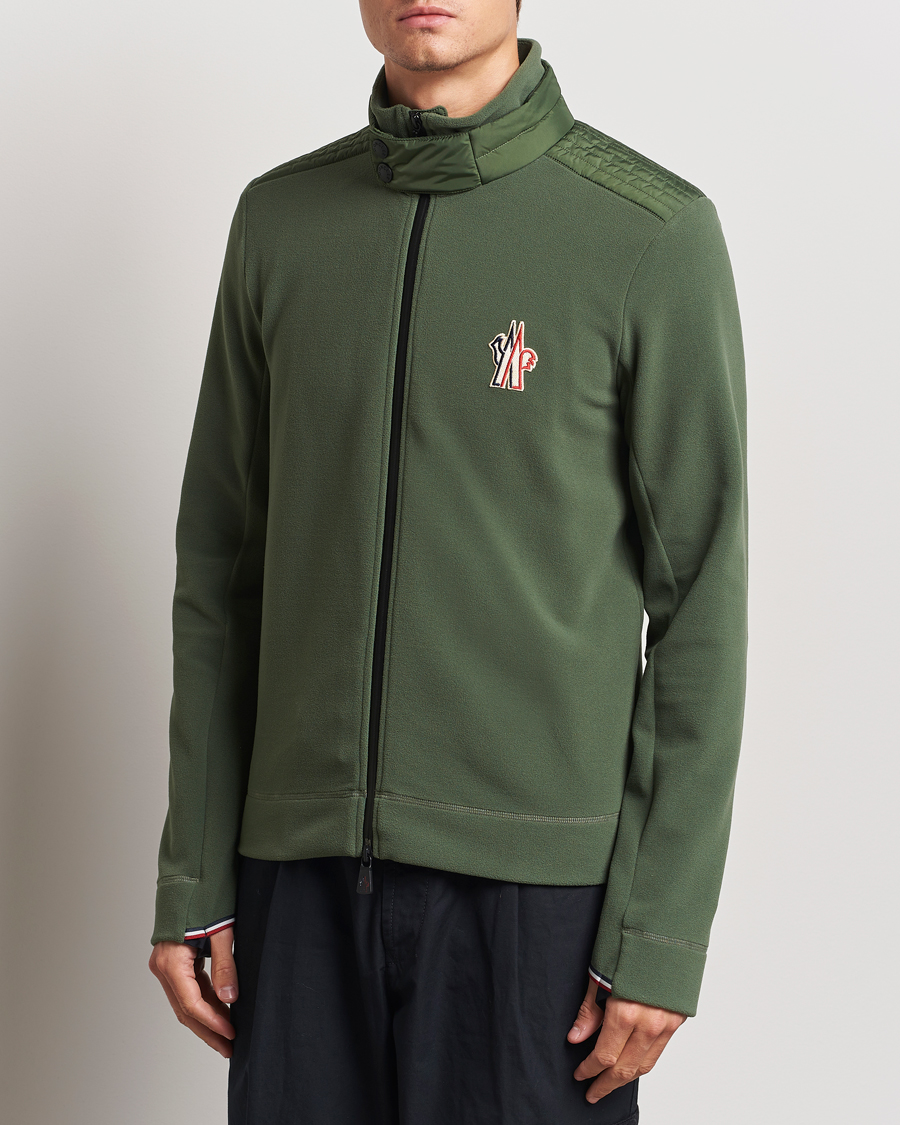 Herre |  | Moncler Grenoble | Fleece Half Zip  Dark Olive