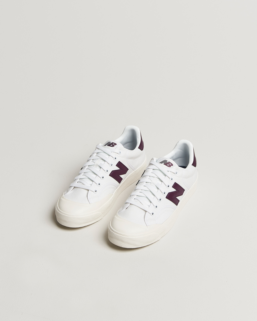 Herre |  | New Balance | B100 Sneakers White/Burgundy
