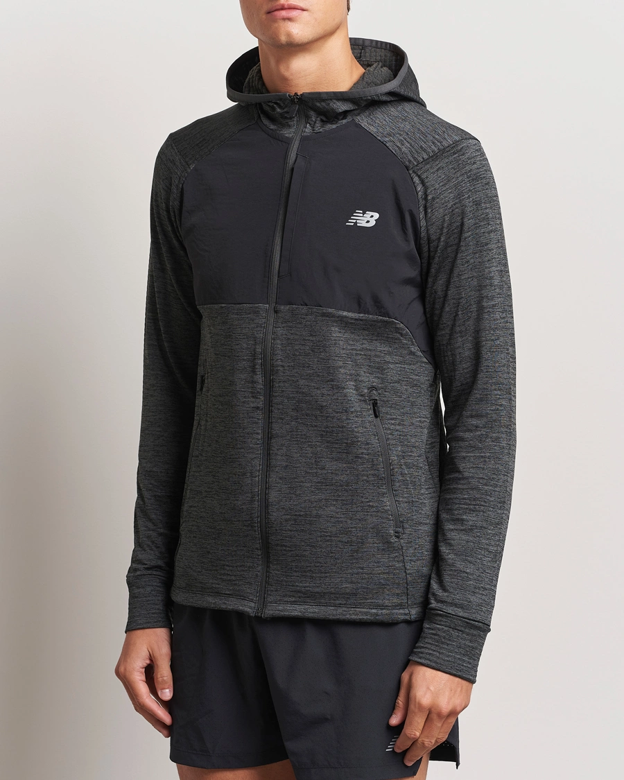 Herre | Full-zip | New Balance Running | Heat Grid  Hooded Full Zip Black