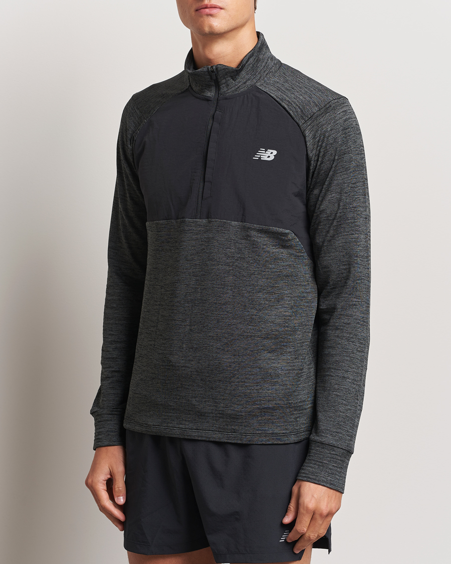 Herre |  | New Balance Running | Heat Grid Half Zip Black