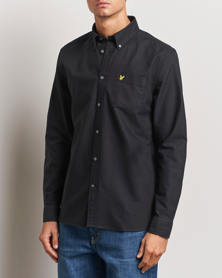 Herre |  | Lyle & Scott | Lightweight Oxford Shirt Jet Black