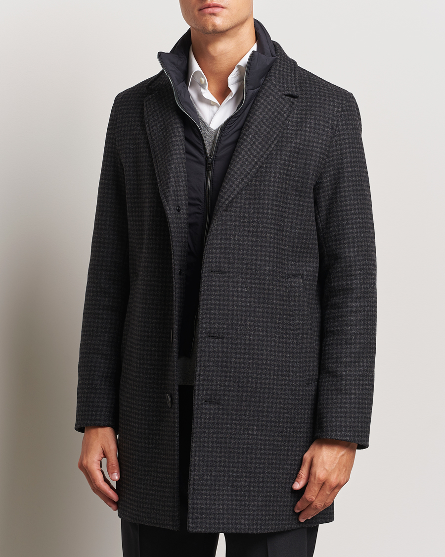 Herre |  | Herno | Wool Zip Coat Charcoal