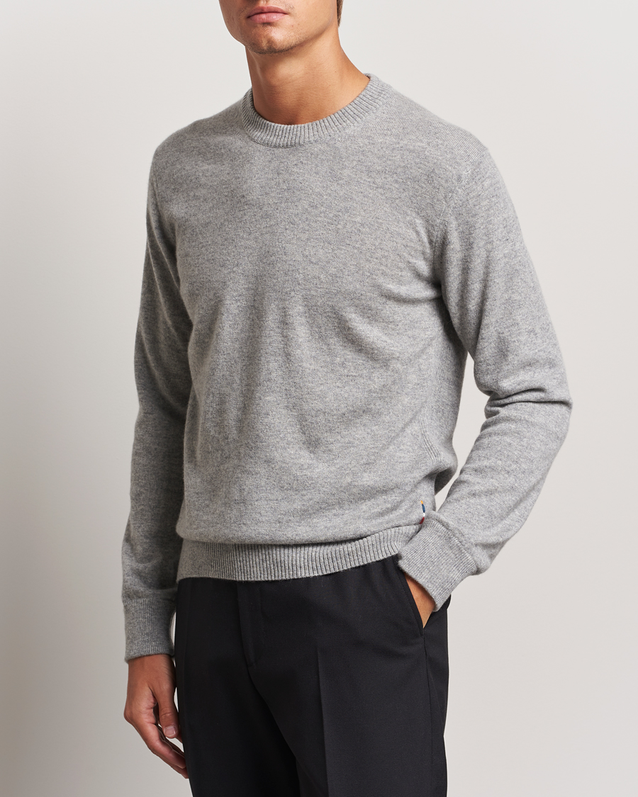 Herre |  | Orlebar Brown | Levar Cashmere Crewneck Oyster Grey