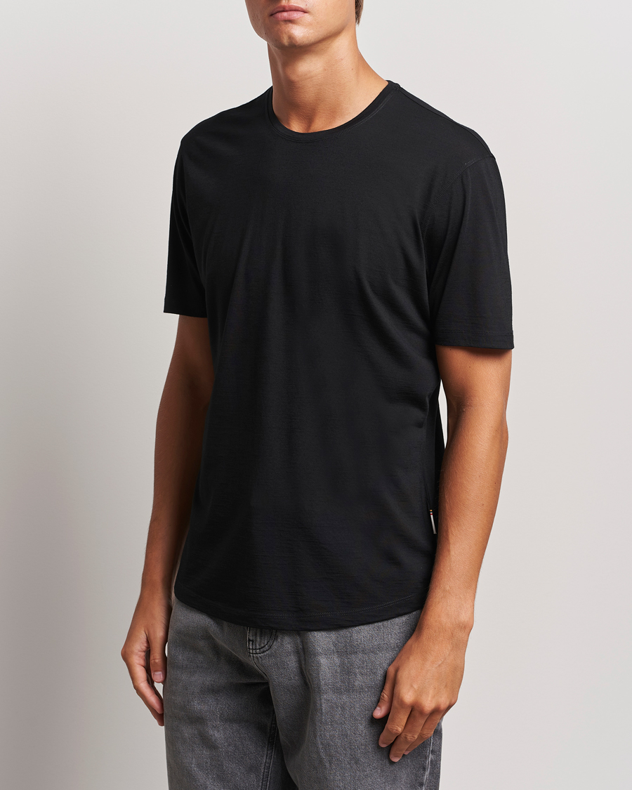 Herre | Best of British | Orlebar Brown | OB Lux Merino T-Shirt Black