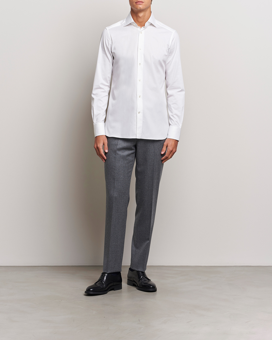 Herre |  | Zegna | Slim Fit Dress Shirt White