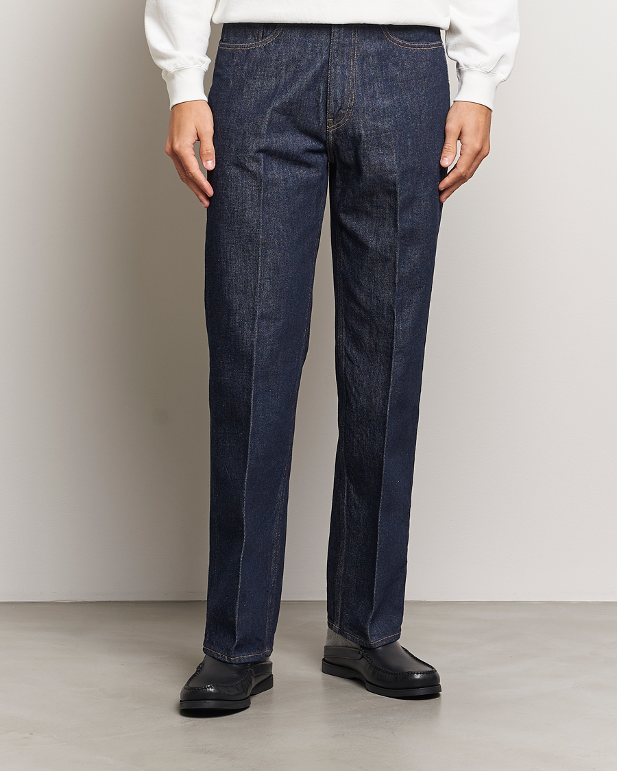 Herre |  | Auralee | Regular Fit Denim Pants Dark Indigo