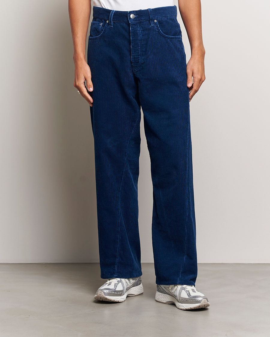 Herre | Fløjlsbukser | Sunflower | Wide Twist Corduroy Pants Indigo