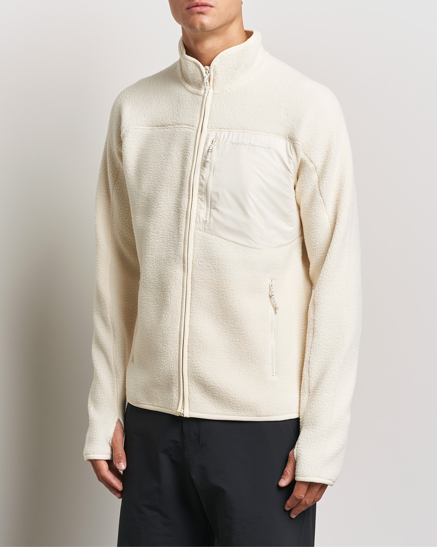 Herre |  | Peak Performance | Pile Full Zip Vintage White