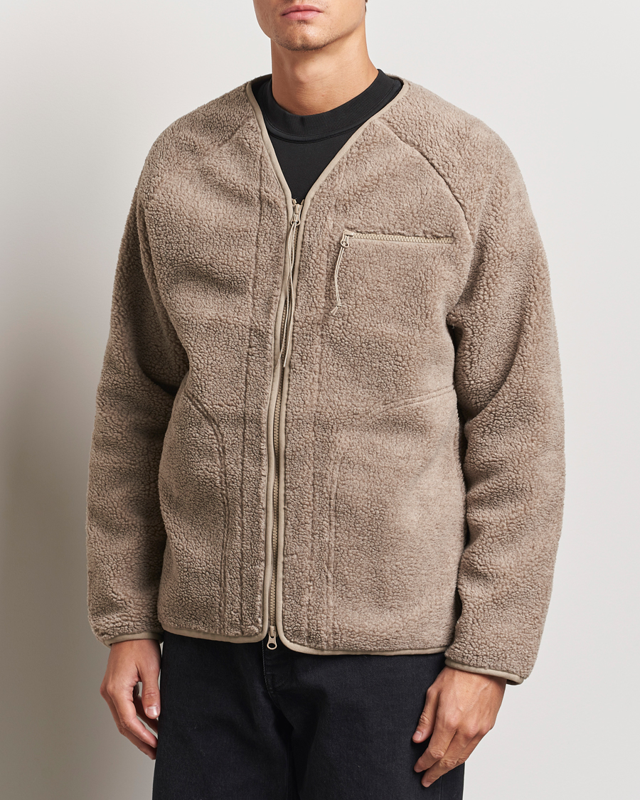 Herre |  | Peak Performance | Heavy Pile Oversized Cardigan Avid Beige