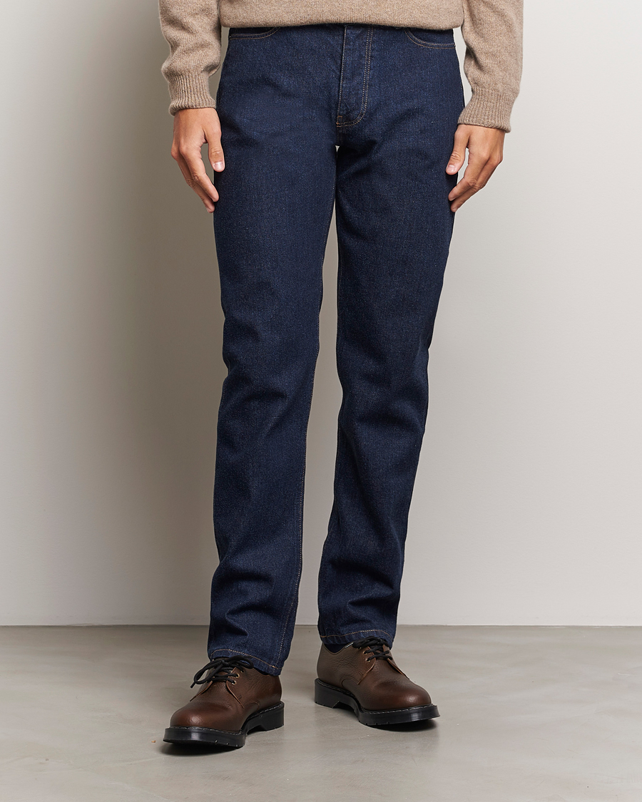 Herre | Straight leg | Sunspel | Regular Fit Jeans Rinse Wash