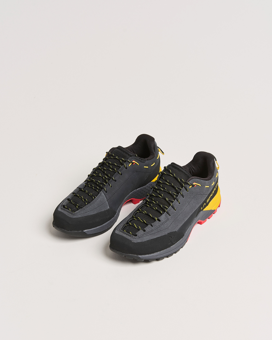 Herre | Sorte sneakers | La Sportiva | TX Guide Leather Carbon/Yellow