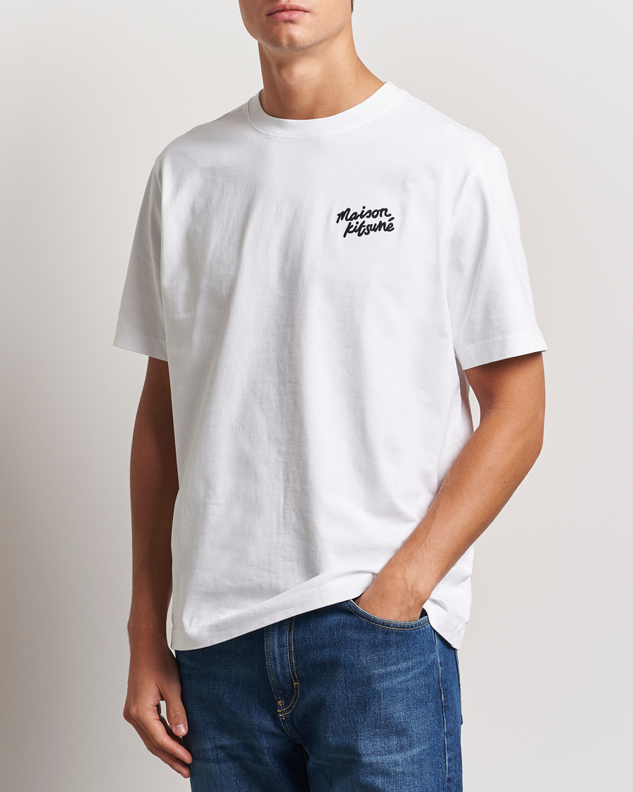 Herre |  | Maison Kitsuné | Mini Handwriting T-shirt White