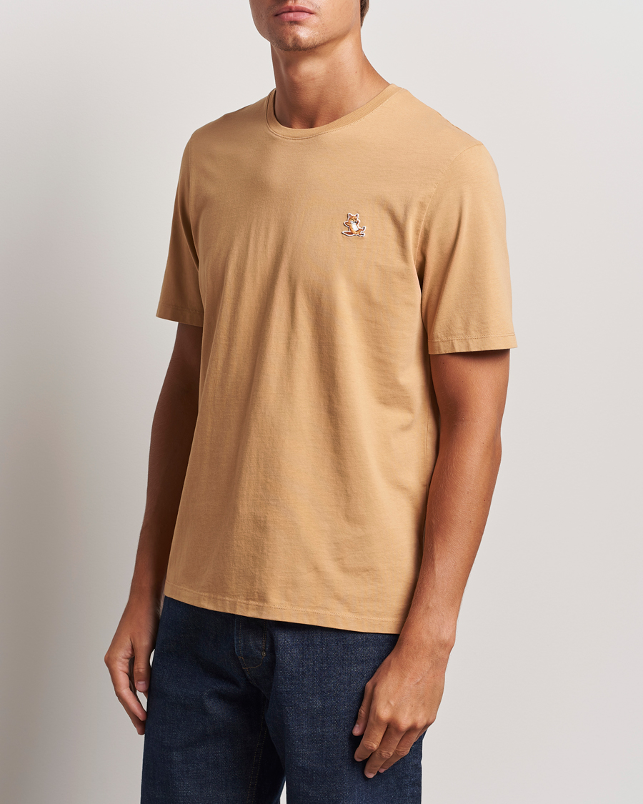 Herre |  | Maison Kitsuné | Chillax Fox T-Shirt Chamomile Beige