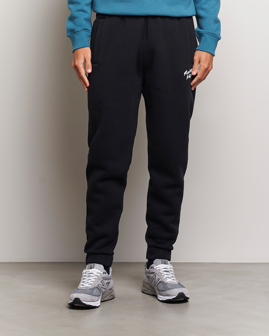 Herre | Sweatpants | Maison Kitsuné | Mini Handwriting Sweatpants Black