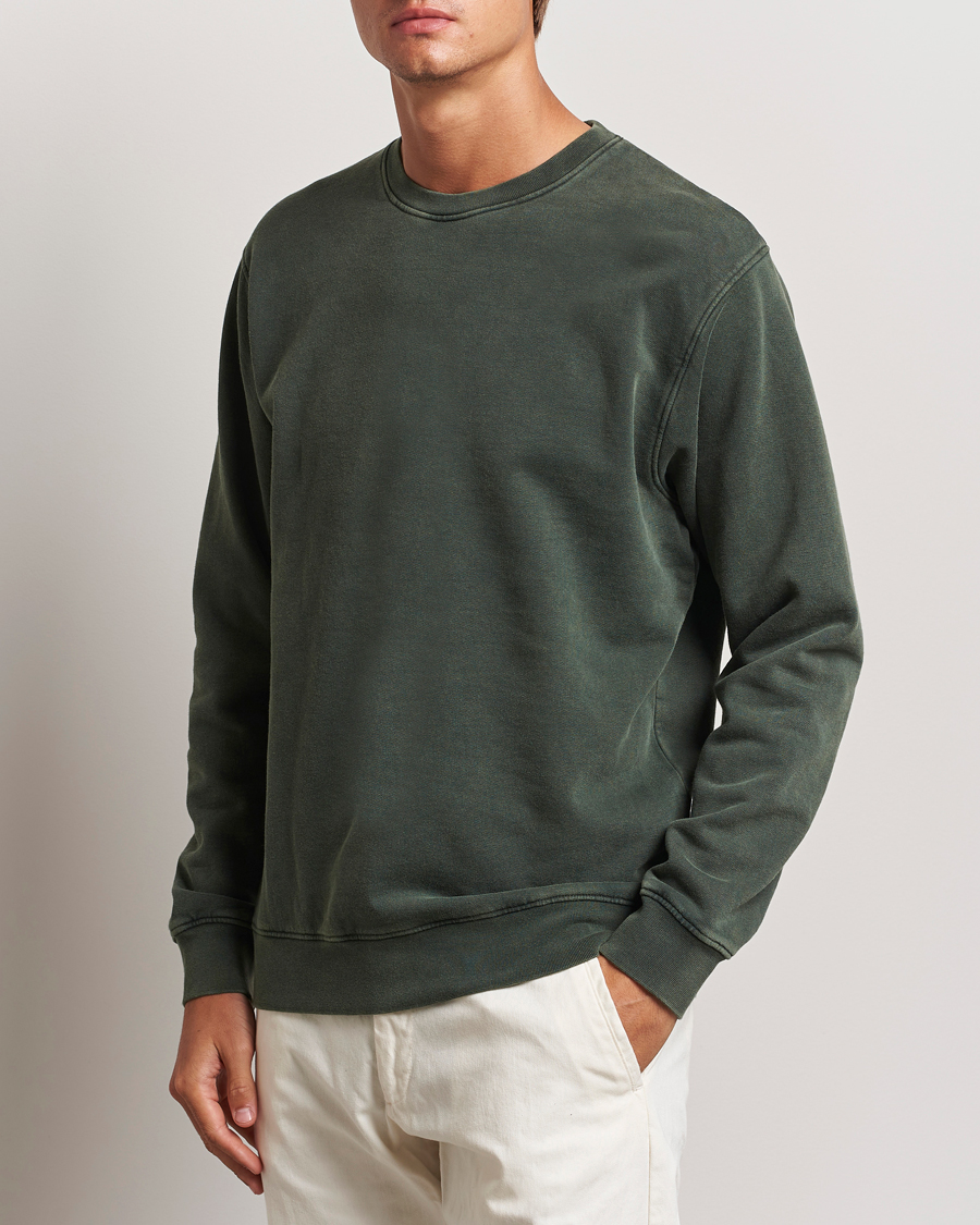 Herre |  | Colorful Standard | Classic Organic Crew Neck Sweat Midnight Forest