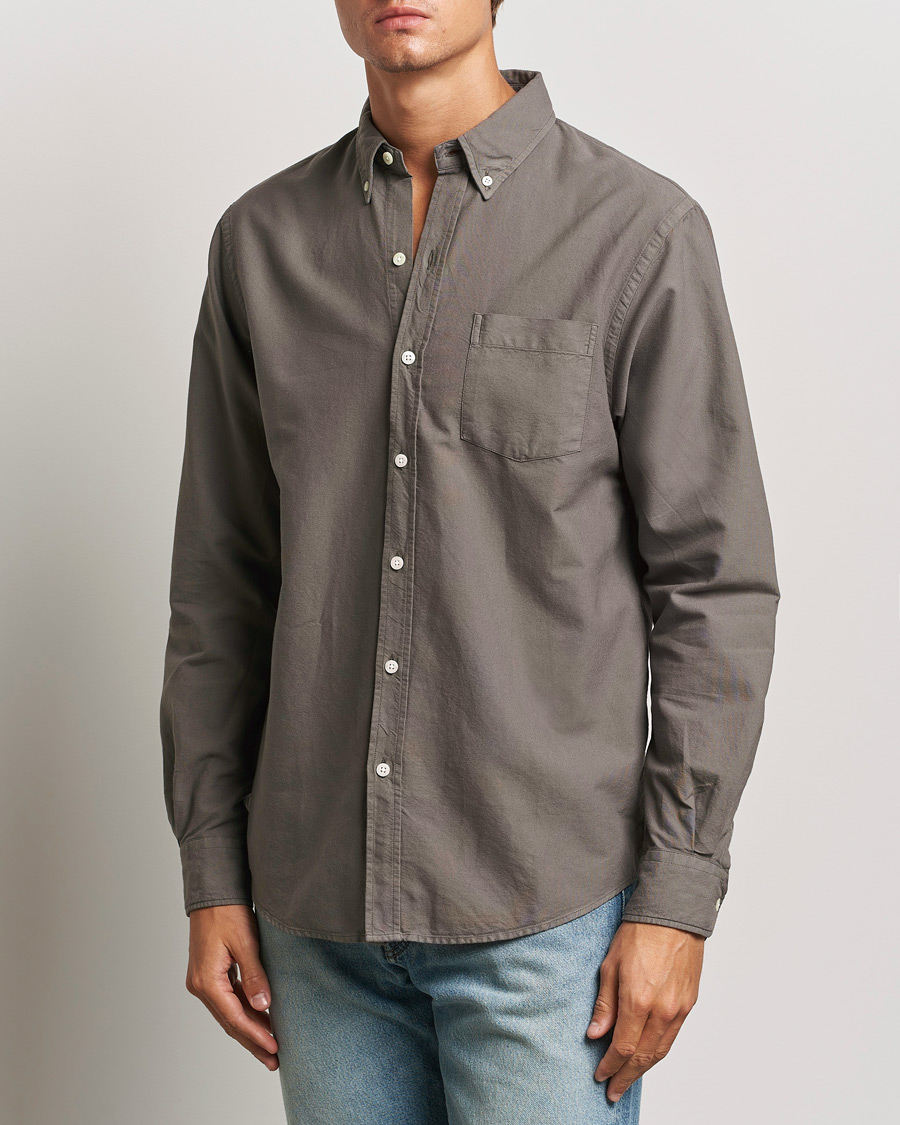 Herre |  | Colorful Standard | Classic Organic Oxford Button Down Shirt Storm Grey