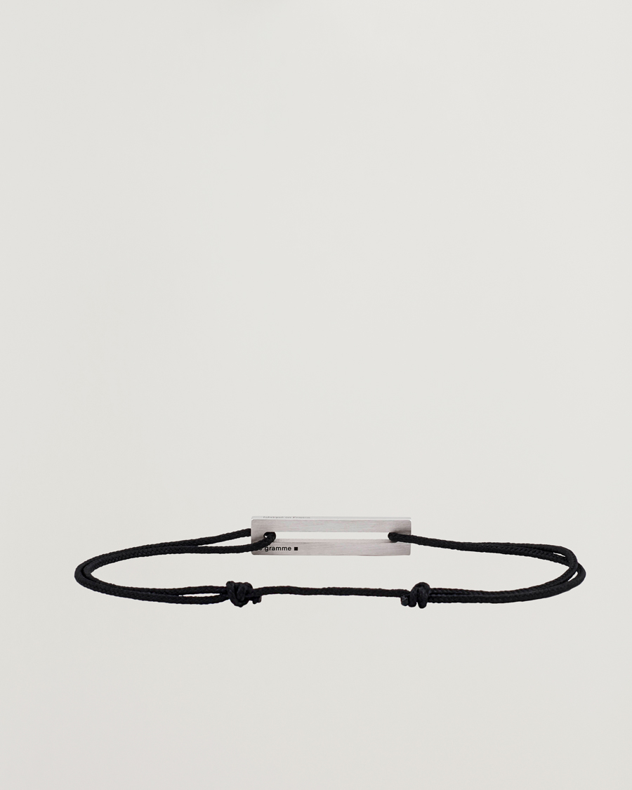 Herre |  | LE GRAMME | Lacquered Cord Bracelet Green