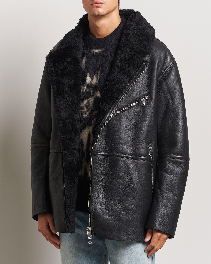 Herre | J.Lindeberg | J.Lindeberg | Sutton Shearling Jacket Black