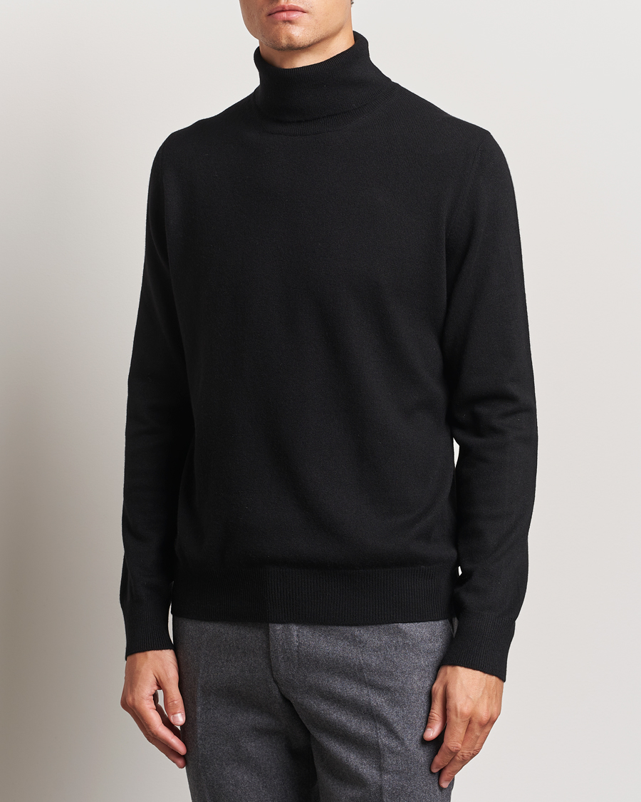 Herre |  | Gran Sasso | Wool/Cashmere Rollneck Black