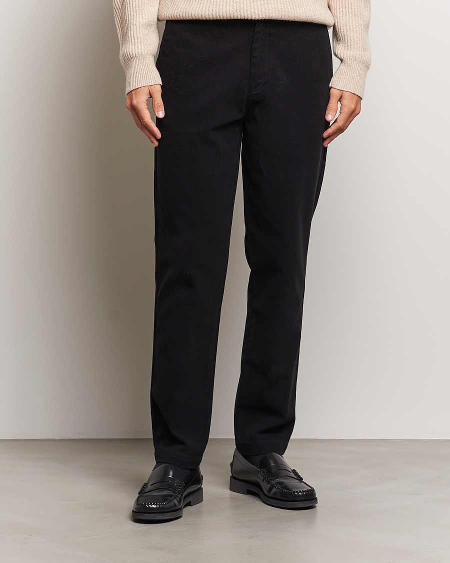 Herre |  | A Day\'s March | Miller Cotton Lyocell Trousers Black