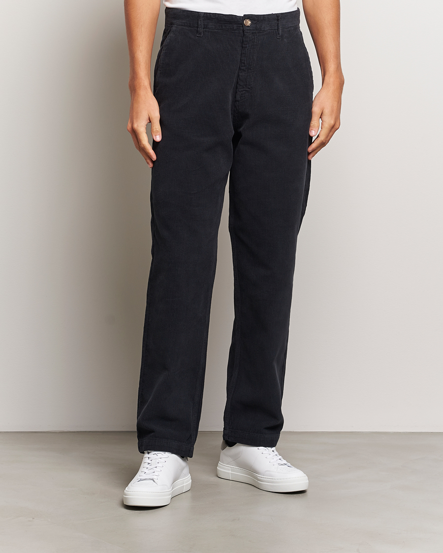 Herre | Fløjlsbukser | A Day\'s March | Redwood Corduroy Trousers Black