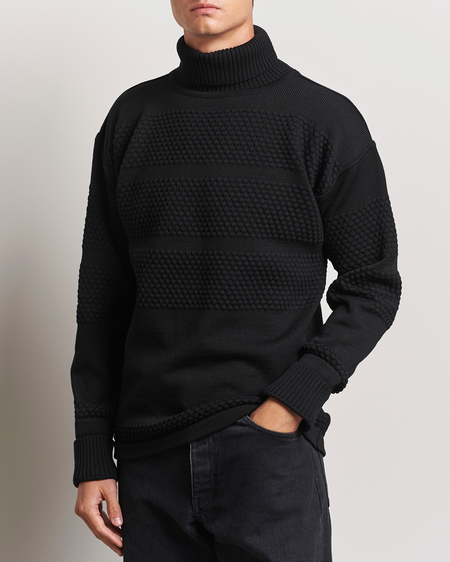 Herre |  | S.N.S. Herning | Fisherman Wool Rollneck Sweater Black